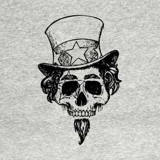 Skull with hat and goatee T-Shirt